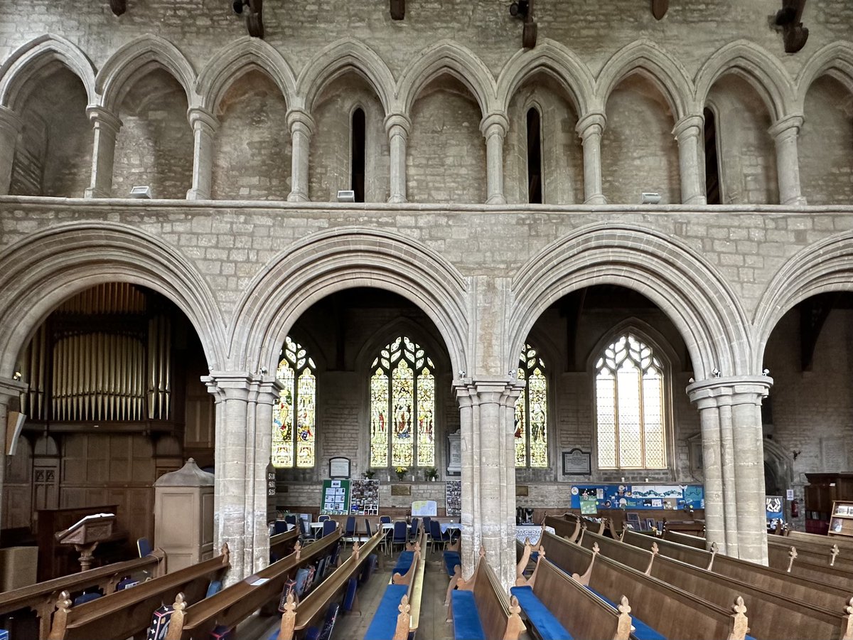 South arcade, Deeping St James Priory, Lincolnshire.