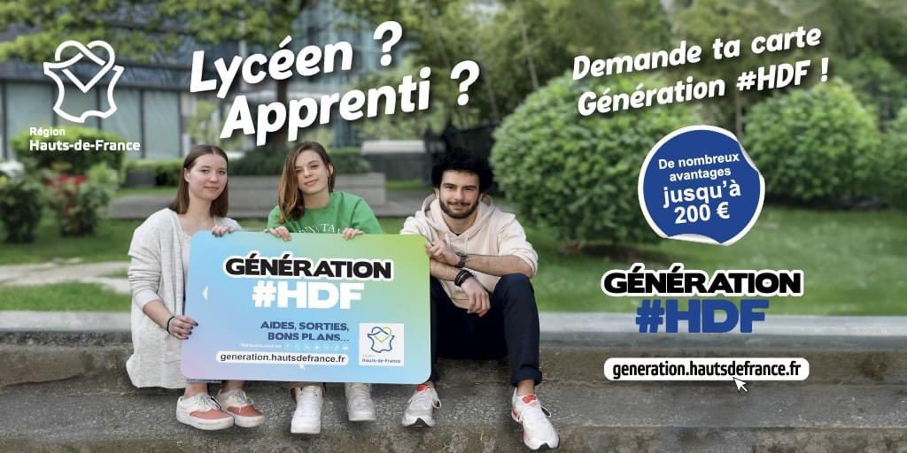 rigaud_laurent's tweet photo. 📢Tu es apprenti ou tu es lycéen dans la région @hautsdefrance ?
A partir d'aujourd'hui, demande ta carte #generationhdf
📢 Cette carte te permettra de bénéficier d’une aide financière jusqu'à 200€ pour du matériel scolaire
https://t.co/3KPT9nyX8p
@xavierbertrand
@ASBFontaine https://t.co/FP9HQrBuEl