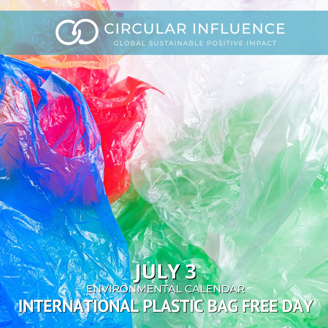 CircularInfluen's tweet image. Plastic Bag Free Day is a global initiative that aims to eliminate the use of #plastic bags. It can take up to 500 years for plastic bags to disintegrate.

Always make sure to take your reusable bags with you 😉

#sustainable #SustainableLivingGoals #health