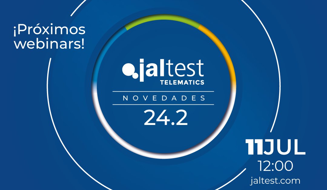 🚀📡 ¡Jaltest Telematics 24.2 ya está disponible!📊

🖥️🗣️ ¡Descubre todas las novedades! 🎙️🤔

📅 Jueves, 11 de julio
🕛 12:00 - 12:30 CEST
🔗 attendee.gotowebinar.com/register/59933…📡💪

#JaltestTelematics #Jaltest #GestiónDeFlotas