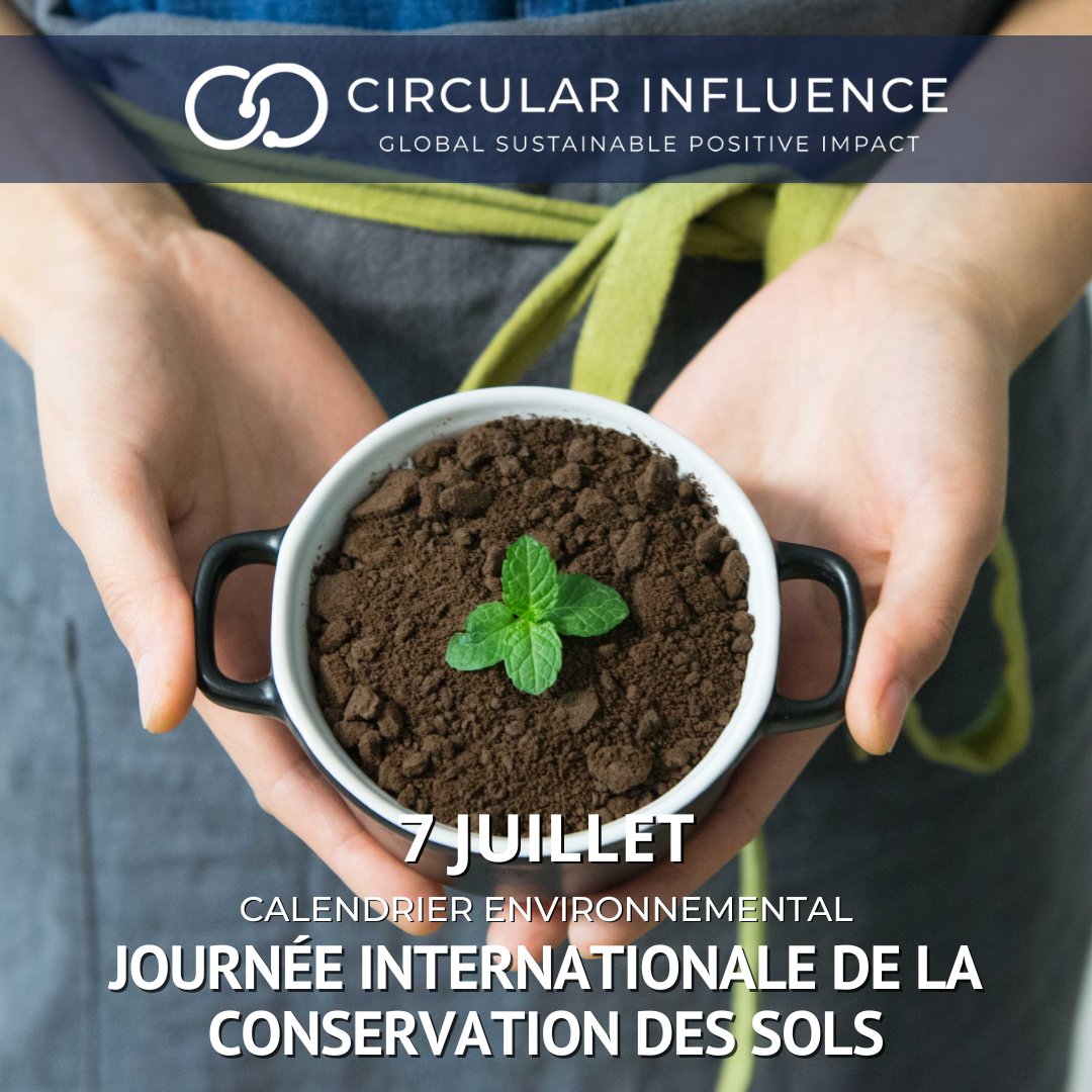 CircularInfluen's tweet image. July 7th is International Soil Conservation Day. Soil is a mixture of organic matter, minerals, gases, liquids, and organisms that together support all life on earth. Without it, there is no food.

#soilhealth #organicfarming #Sustainability
