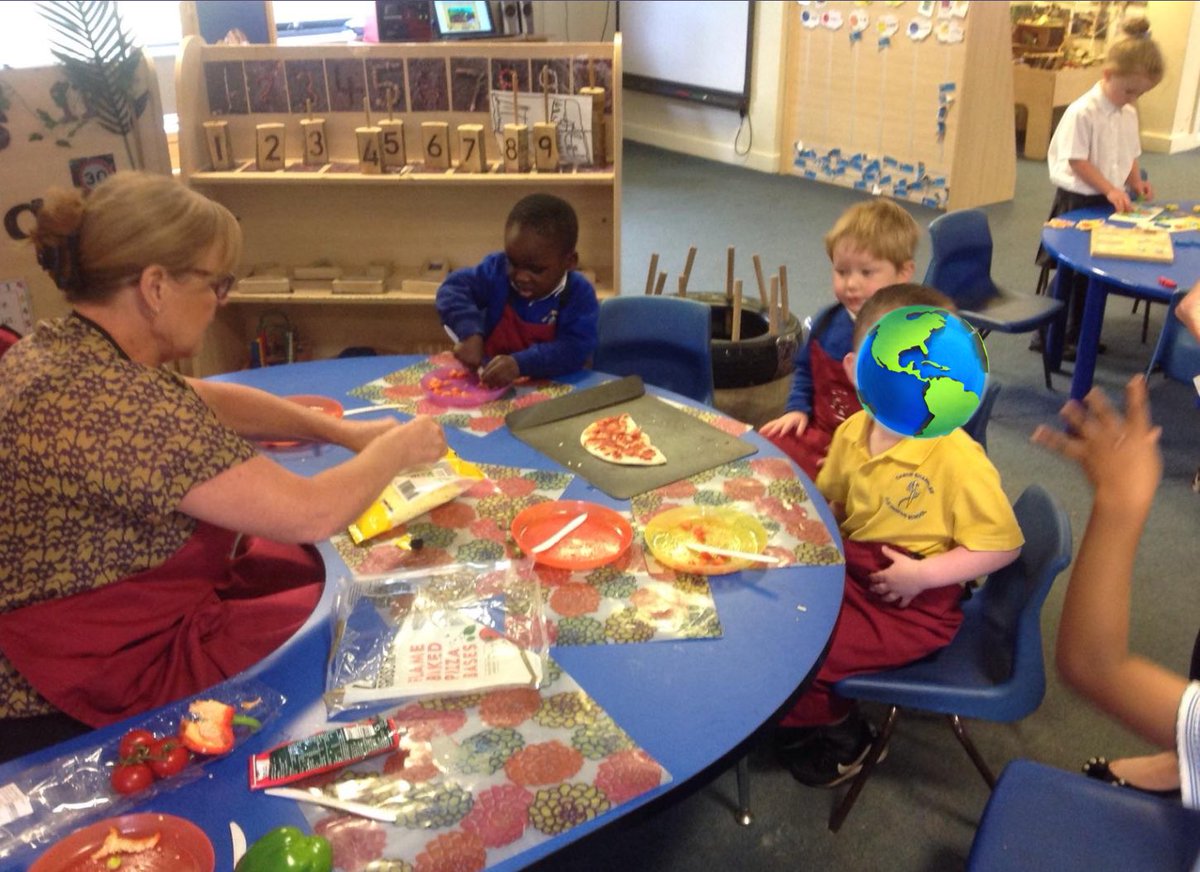 CanonNursery's tweet photo. @CanonNursery @CanonSharples @LT_Trust #bigwideworld Today we are making Italian pizza🍕…..delicious! https://t.co/GolVBREyvD