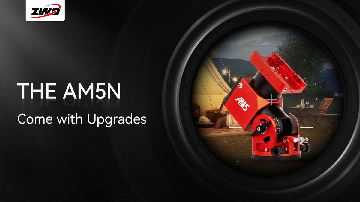 zwoastro's tweet image. 📢AM5N is now available on the official website! There are only a limited number in stock, first-come-first-served, so don&apos;t miss out!🏃‍♀️🏃‍♂️
🛒zwoastro.com/product/zwo-am…

#AM5 #NewAM5 #2024version #Update #zwo #astrophotography #deepskyastrophotography #harmonicEquatorialMount