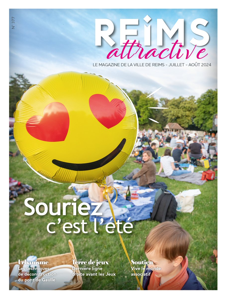 Découvrez le nouveau numéro du #ReimsAttractive avec au sommaire : un dossier sur #UnEtéAReims, l'embellissement de la voie des Sacres et comme toujours des informations sur la mobilité, la #culture, le sport ou encore la vie des quartiers. =&gt; Téléchargez bit.ly/43e3YKt