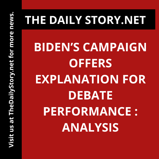 thedailystory_X's tweet image. &quot;🚨 Biden&apos;s Campaign: The truth behind his debate performance revealed! 😱 #DebateAnalysis #CampaignExplanation #BidenMystery&quot;
Read more: thedailystory.net/bidens-campaig…
