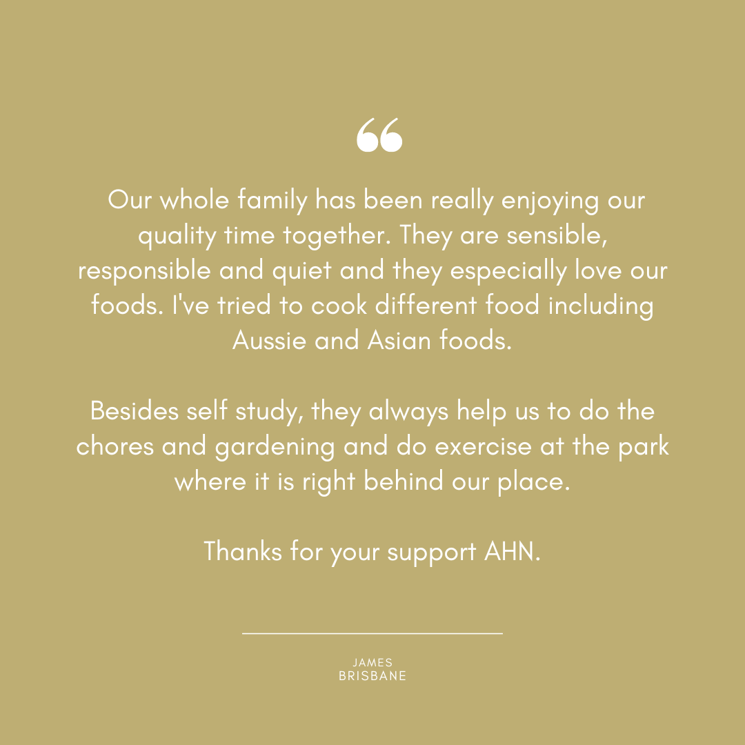 AHNHomestay's tweet photo. James from Brissy is really enjoying his time hosting!  Working on his Asian cooking skills and getting his students involved in the Aussie lifestyle - the ultimate experience you want as a student! 

#AustralianHomestayNetwork #InternationalStudent #Homestay https://t.co/5zoSUWlW6B