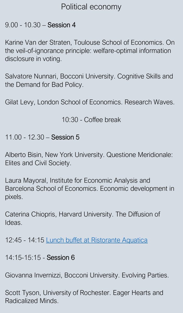 Thrilled to be in Alghero for the XIII IBEO Workshop! Excited to share the program of the Political Economy sessions with incredible speakers. Looking forward to great discussions, reconnecting with friends, and lots of fun! #econtwitter #poliscitwitter 

crenoslef.wixsite.com/ibeo/alghero-p…