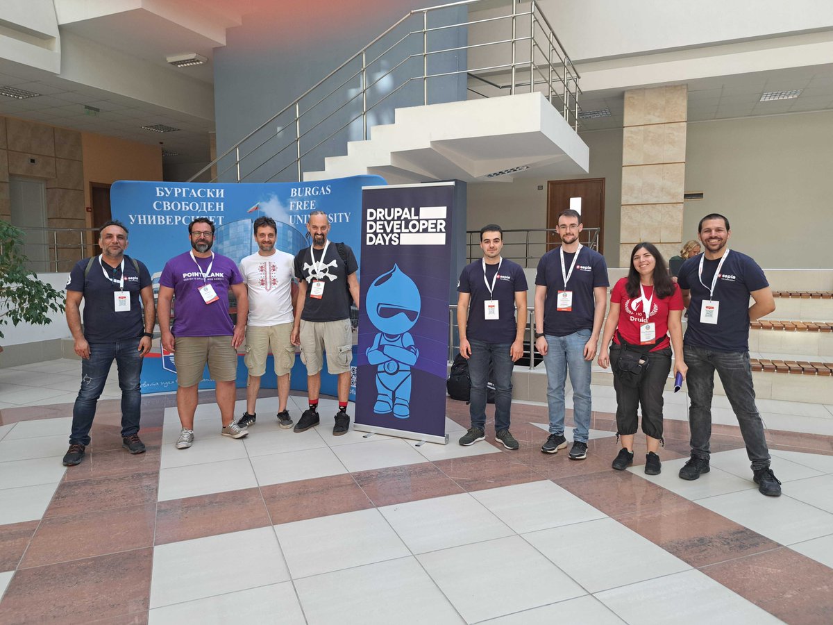 pointblank_gr's tweet image. Last week, our team had the privilege of attending the #drupaldevdays Conference in Burgas and what an experience it was! 🎉
We watched inspiring sessions, talked  about the current state and future of Drupal,  and met old friends and  made new ones.
#DrupalDeveloperDays
