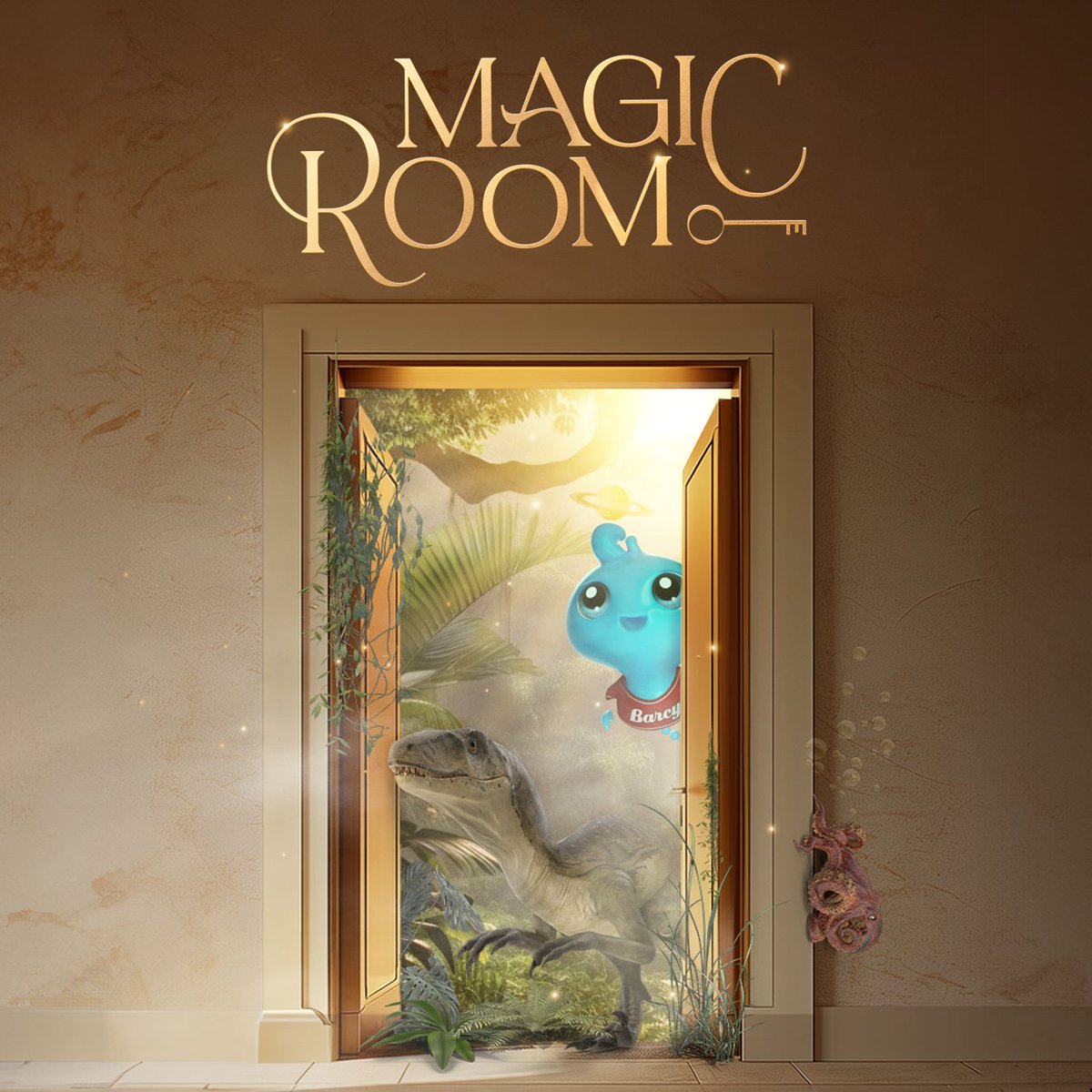 barcelohoteles's tweet photo. ¡Abre la puerta de la nueva experiencia #MagicRoom y acompaña a Barcy en un viaje por un multiverso interactivo en #BarcelóPuntaUmbríaBeachResort! ✨🦕

🔸 Para toda la familia.

🔸 Disponible tanto para huéspedes como visitantes.

👉 https://t.co/BSmNVYERZz https://t.co/dcIUXRZhqo
