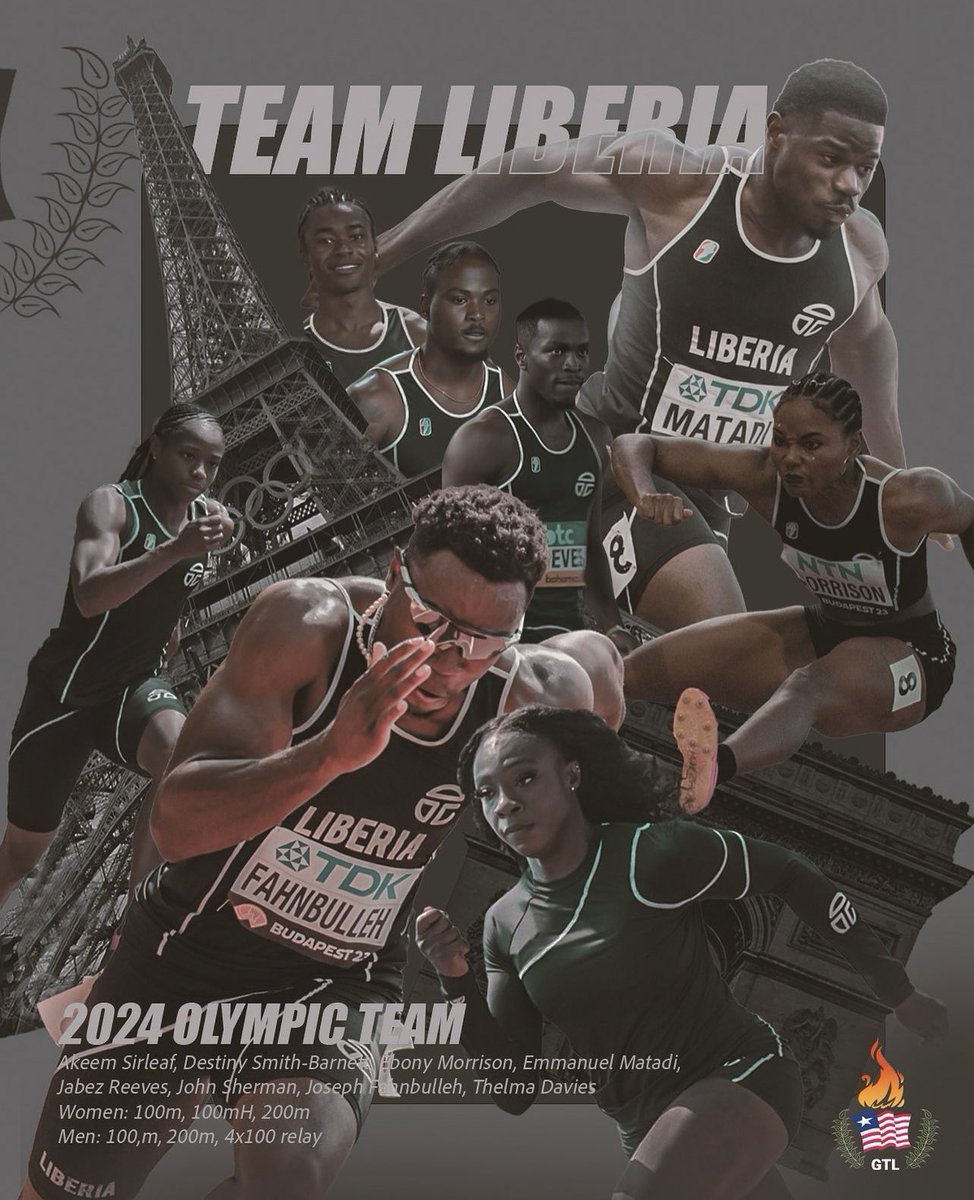 LiberianHotties's tweet photo. 2024 #Liberia #Olympic team 🇱🇷🇱🇷❤️ https://t.co/uPj8G7Aj71