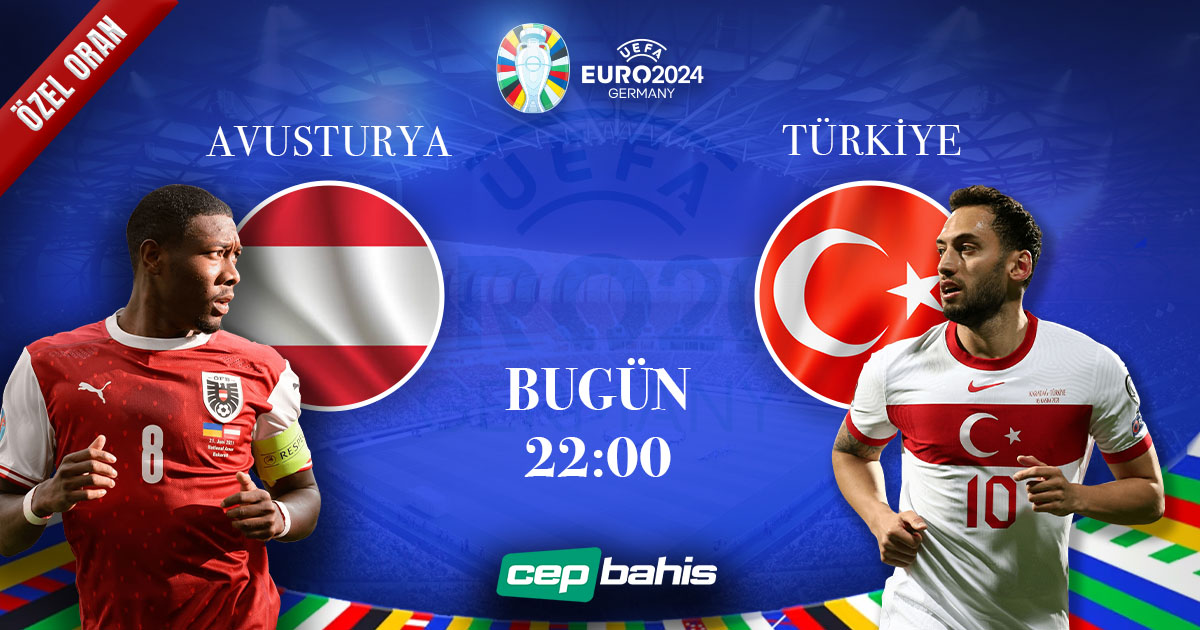 A Milli Futbol Takımı,  Avrupa Şampiyonası’nda çeyrek final için sahaya çıkıyor. Son 16 turunda Avusturya ile karşılaşacak Milliler, rakibini mağlup ederek üst tura yükselmeyi hedefliyor. Milli takımımızın bu heyecan dolu maçını yüksek oranlarla oynama fırsatını kaçırmayın!