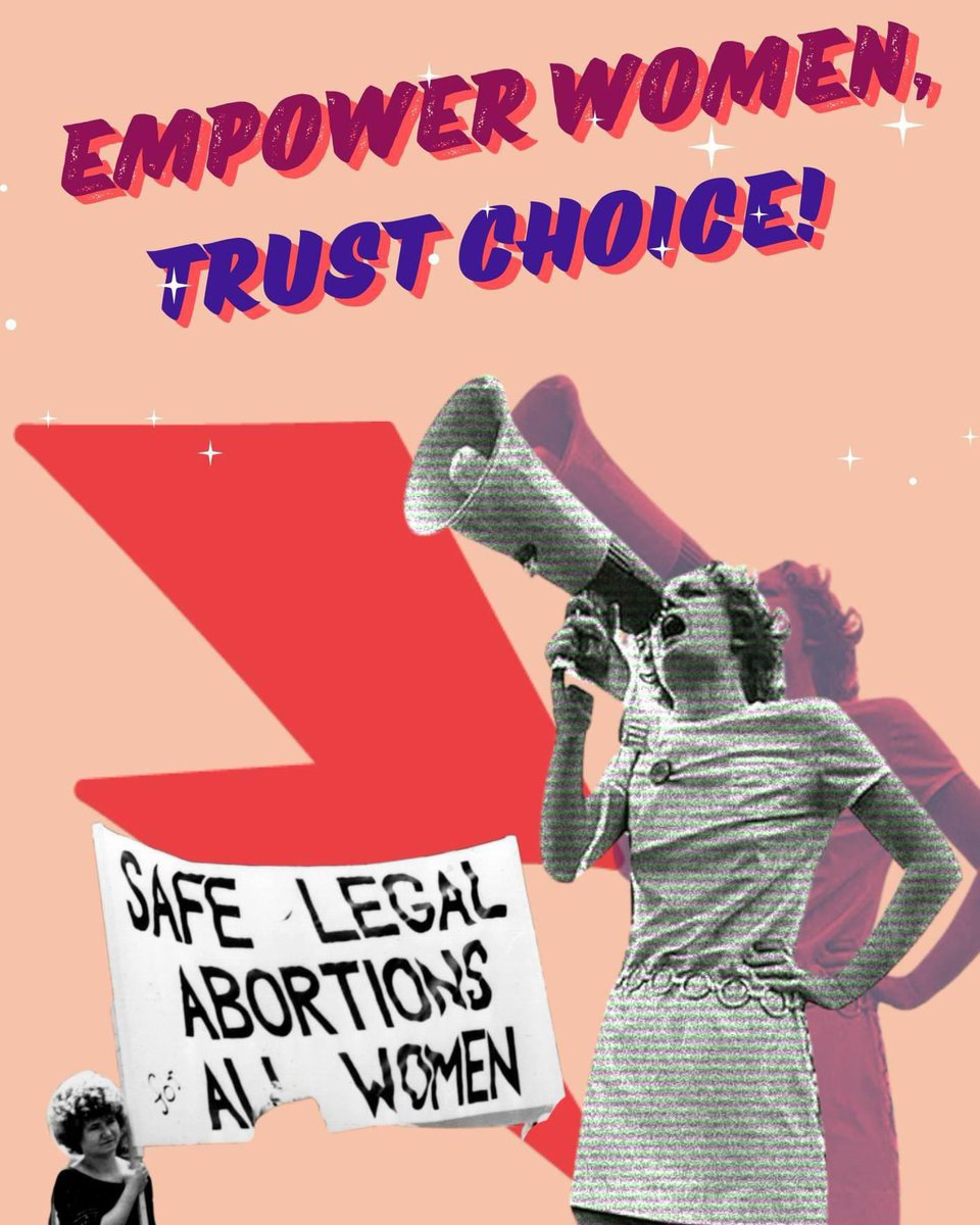 "Empower Women, Trust Choice" means giving women the power to make their own decisions about their lives. 

 It's about believing that only they know what's best for themselves in all aspects.  
🧵⬇️