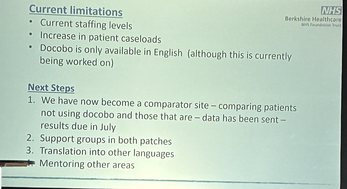 SaraShawX2's tweet photo. Great to be @HealthInnovOx event on digital health partnerships
V interesting overview of one of the NHS@Home sites using remote monitoring to manage heart failure
Positive service, solid outcomes, questions re scale, esp re staffing
@SonjaCambs
#DigitalHealthOx https://t.co/caypHsYR2N