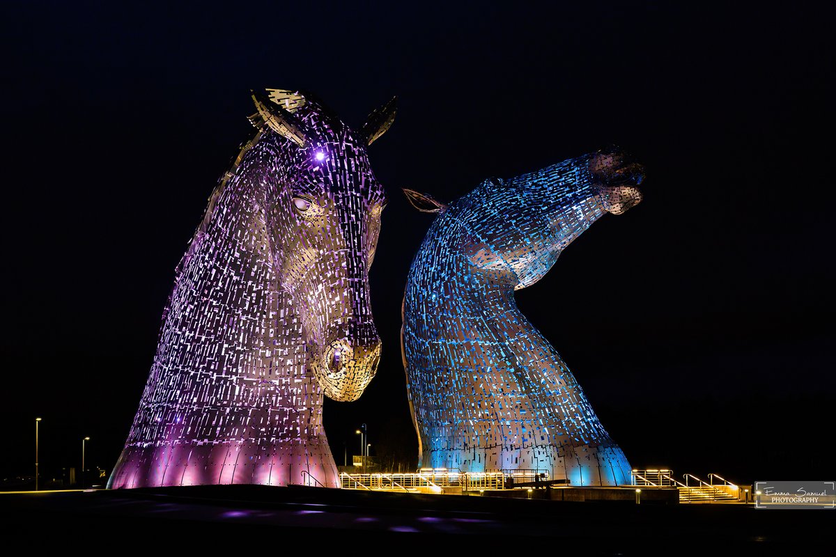 An interesting view in Scotland is The Kelpies! 
They are the largest equine sculptures in the the world created by artist Andy Scott and stand at 100ft (30.4m) tall!

Available on <a href="/foundation/">Foundation 🌐</a> 
9/10 eds
0.0025 ETH (base)
foundation.app/mint/base/0x24…