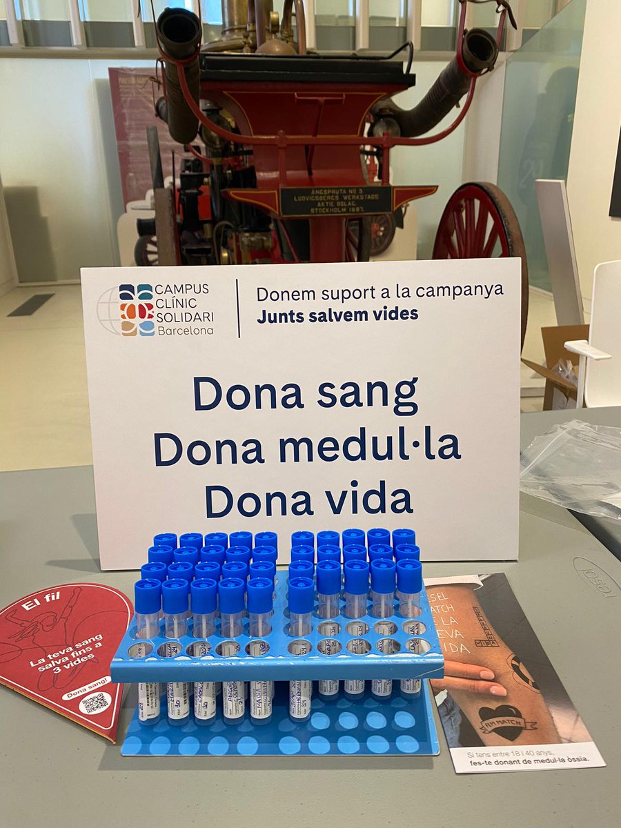 Campus Clinic Solidari s'ha afegit a la campanya de bombers de Barcelona per promoure la donació de moll de l'os i la donació de sang. La participació de qui pugui segur que serà molt ben rebuda al banc de sang de l'Hospital Clínic. #espaibombers #donaciodesang
