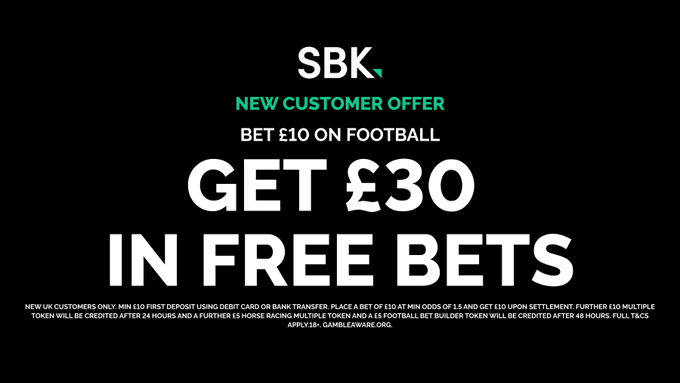 TheCardDealer's tweet image. ✅ SBK are offering a 25% PRICE BOOST on this game, making them best price on the double. 

- JOIN SBK 
- BET £10 ON #EURO2024 
- GET £30 FREE BETS 

Claim HERE: tcd.bet/SBKEuro24

#AD | New Customer Offer | T&amp;amp;C's Apply | 18+ | Gambleaware.org