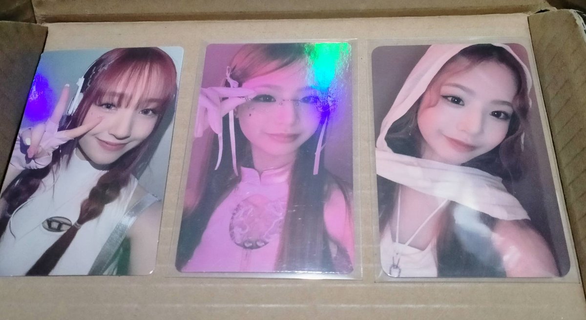 cerinnnn's tweet photo. @aishariebns Unsealed album
- no pc, lenti, postcard = ₱180 ea
- w/ random postcard = ₱250 ea

Sealed album
- album only = ₱600 ea / ₱1000 set
- album + ktown POB = ₱900 ea
- album + weverse POB = ₱1000 ea

Postcard
- Yunha (brown) = ₱80 https://t.co/X5jCU3WA94