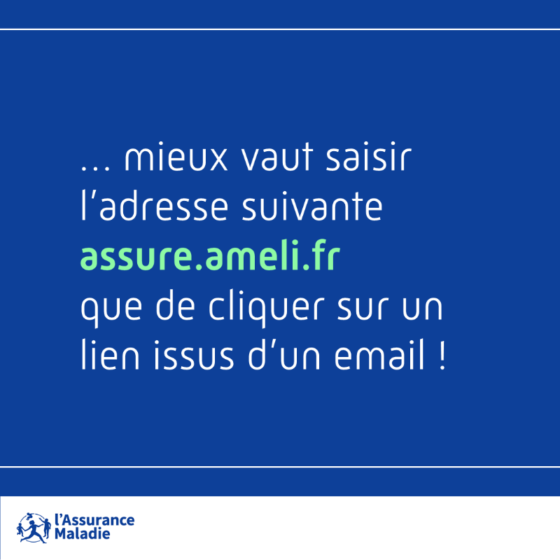 Assur_Maladie's tweet photo. #Phishing | Si vous recevez un email non sollicité de la part de l'Assurance Maladie, soyez vigilant ⚠️

Prêtez une attention toute particulière aux hyperliens présents dans l'email ou ses pièces-jointes et préférez un accès direct à votre #compteAmeli 🔐

@cybervictimes