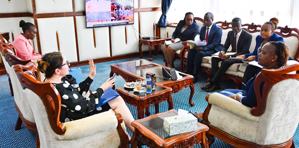 Delighted to meet H.E Ms. Daniejela Cubrilo Martic, Ambassador of the Republic of Serbia to Kenya to deliberate on various strategies to explore with the aim of complementing the demand and supply of labour between our two countries. We are looking to fast track the draft