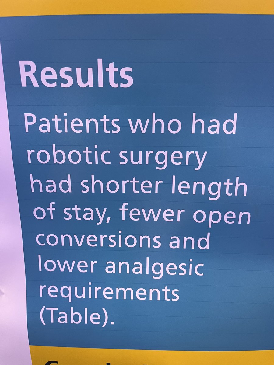 RoboFraser's tweet image. Nice to see the amazing work being done with #Versius in @CHFTNHS on a poster at @ACPGBI. Well done @tamsyngrey and the team. #colorectalsurgery