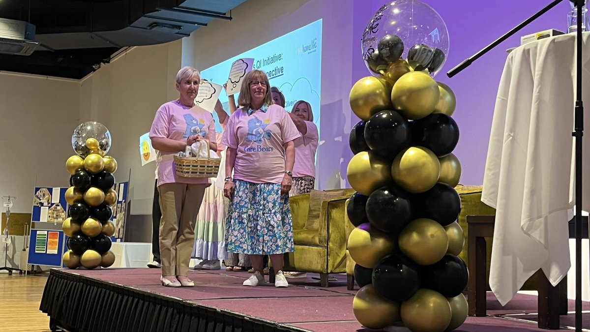Participants shared #QI projects aiming to improve the experience of moving into a #carehome. This involved discovering what was important for residents,relatives &amp; staff. Participants introduced pre-admission actions, care passports, welcome baskets, brochures and so much more