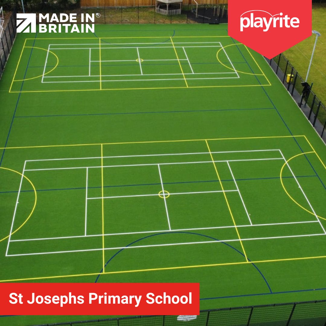Recognising the need for safety &amp; top-quality play spaces, St Joseph's Primary School turned to Playrite, for a versatile MUGA surface, combined with a 15mm in situ pad, to ensure durability &amp; safety for various sports. Find out more bit.ly/3XBUBnb
<a href="/SyntheticTurfM/">Synthetic Turf Management Ltd</a>
