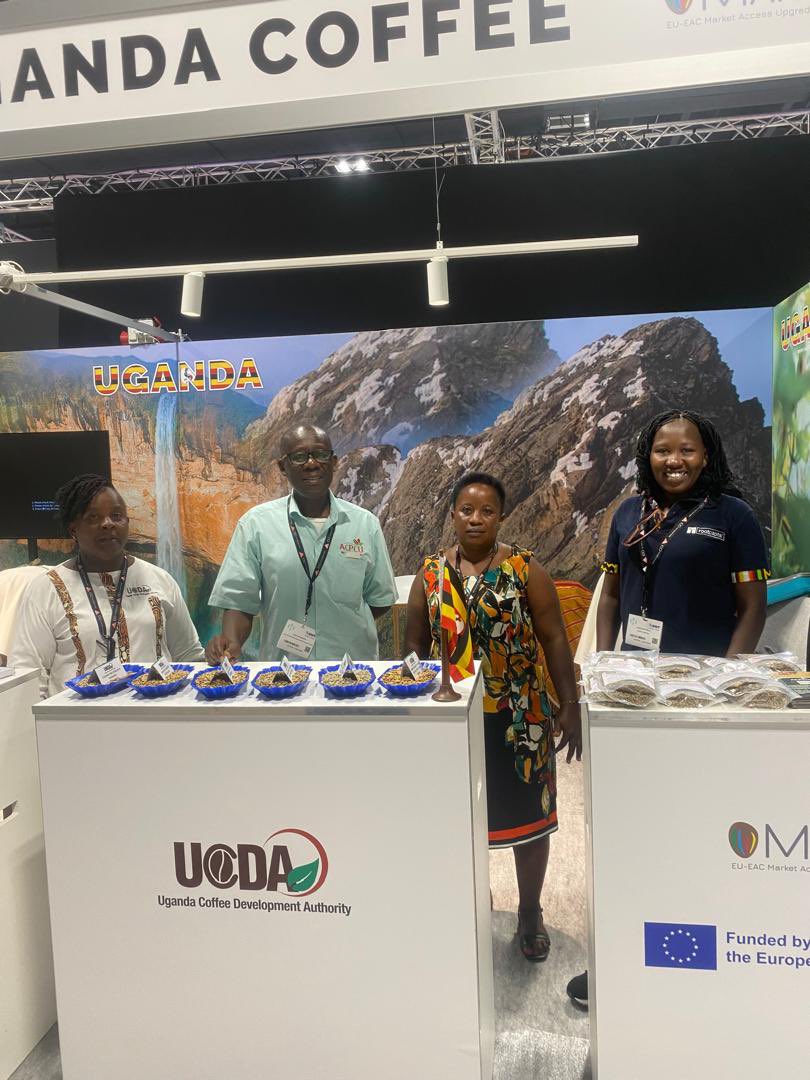 BocuOrg's tweet photo. Sincere appreciation to @CoffeeUganda for providing space at the @worldofcoffee trade show. 👌🏿 https://t.co/JEH3H2mVVx