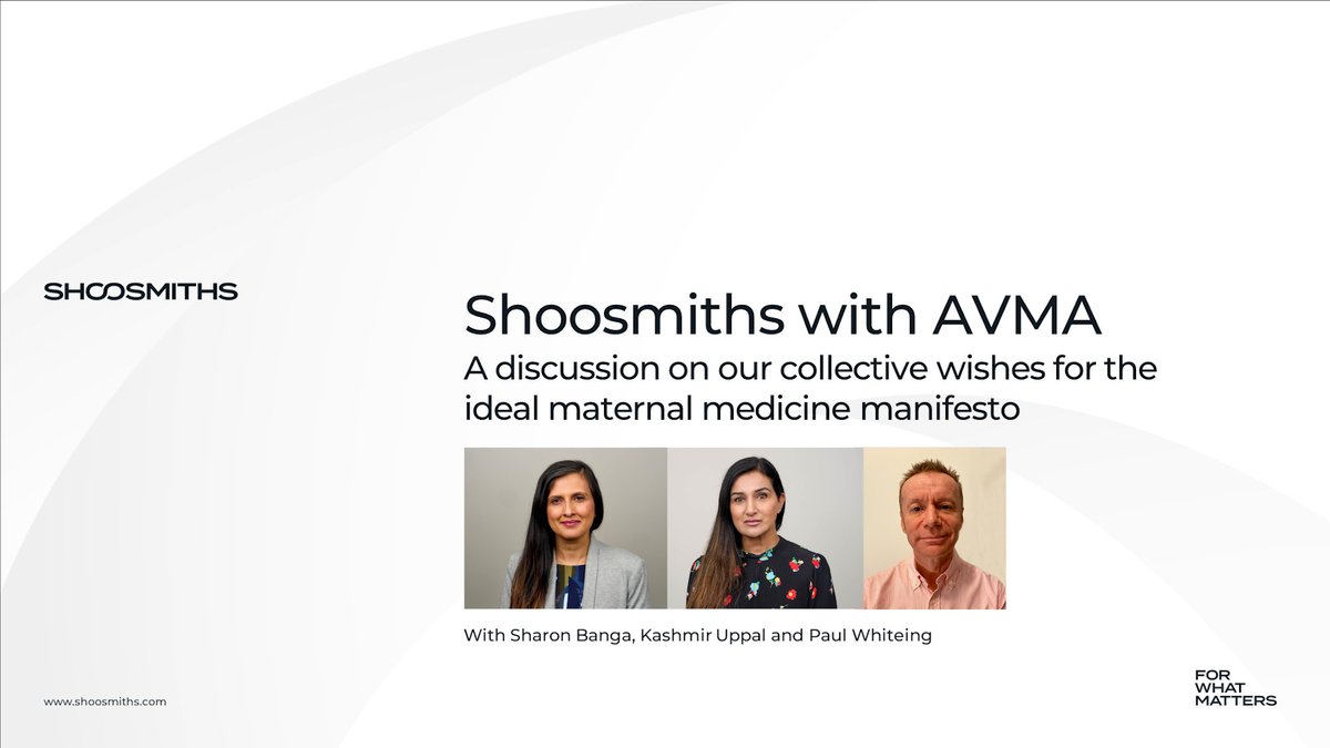 🎙️Latest podcast out now!🎙️
In the run up to the #Election2024, medical negligence lawyers <a href="/SharonBanga2016/">Sharon Banga</a> &amp; <a href="/kashmiruppal3/">Kashmir Uppal</a> talked to <a href="/AvMA_CEO/">Paul Whiteing</a> about their collective wishes from an incoming government for a maternal medicine manifesto. Listen here: tinyurl.com/33fuwueu