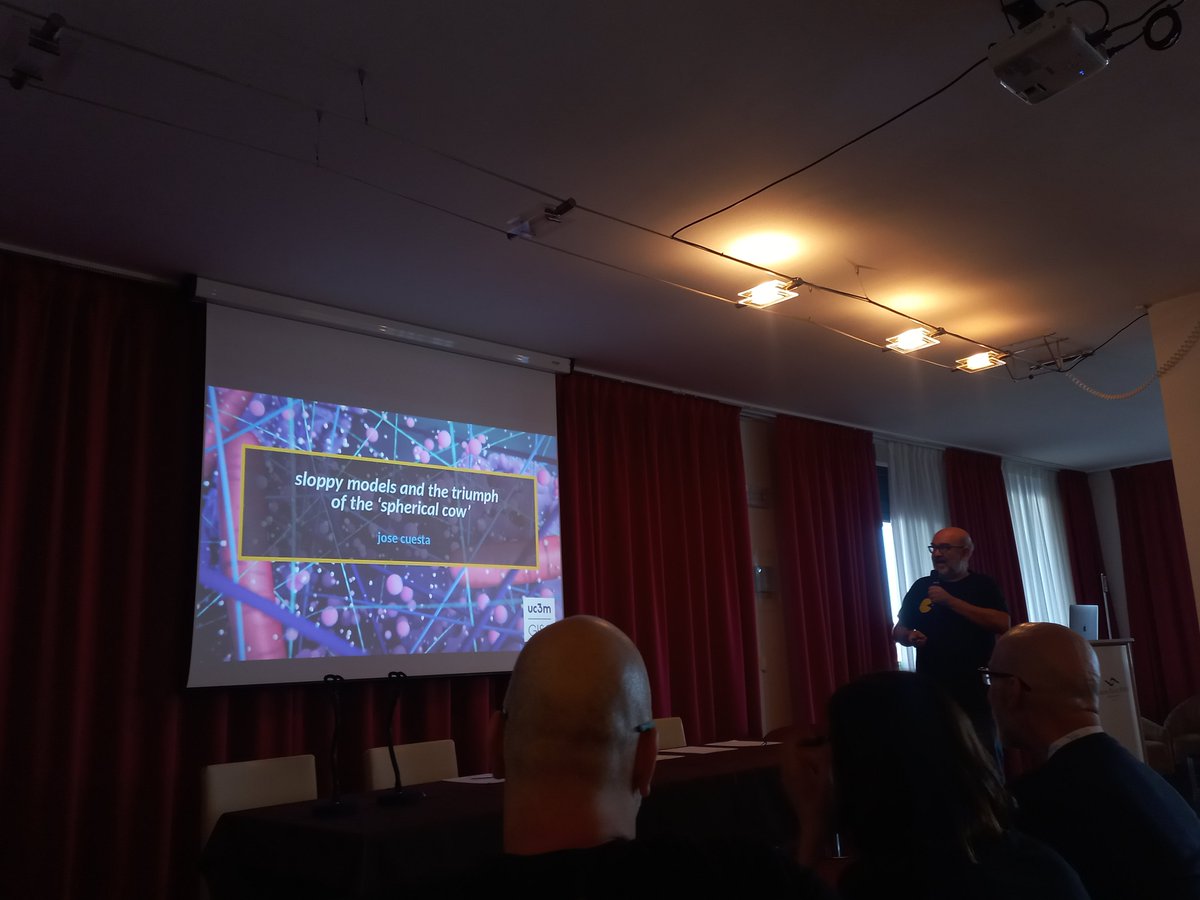 José Cuesta gave a wonderful talk today on the modeling of complex systems. Surely we need to discuss more about the epistemological limits of our descriptions of nature. I am taking home a lot to learn, mainly information geometry.

#MSCX2024