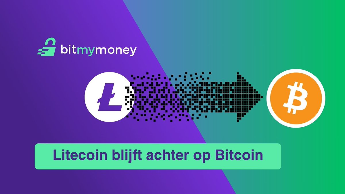 bitmymoney's tweet photo. #Litecoin blijft achter op #Bitcoin. 

Bitmymoney stopt met het aanbieden van Litecoin. Lees waarom in ons artikel:

https://t.co/2TAv7RordG https://t.co/vPHn94Pmgb