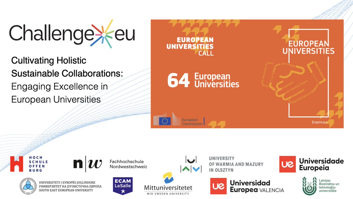 mvdsinstitute's tweet photo. We are happy to announce that @SEEUniversity has secured a 4-year project under the @EUErasmusPlus European Universities call! The CHALLENGE project with eight other EU universities will enhance our institution's capabilities and promote greater collaboration and innovation. https://t.co/gctAH0QLp3