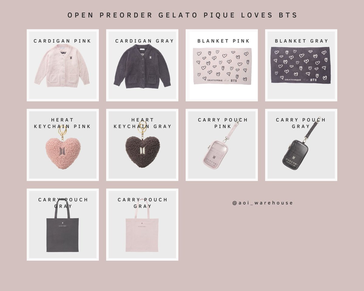 GELATOPIQUE loves BTS CARDIGAN グレー☆プロフ必読 GELATOPIQUE