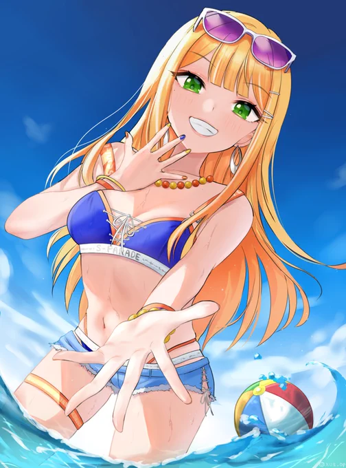 Pっちはしゃぎすぎっしょ〜大丈夫ー? #学マス #紫雲清夏 