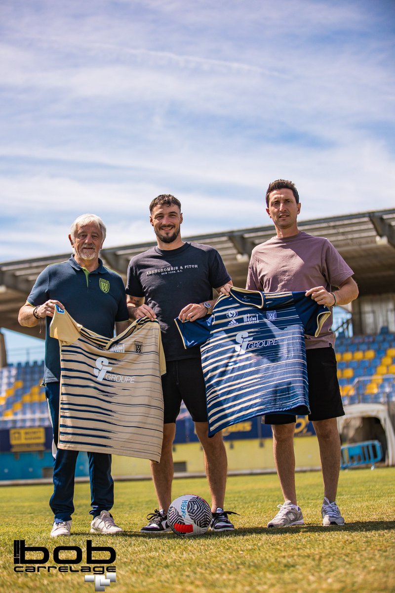 hyeresfc's tweet image. 🆕 Yohan Brun est de retour au club ! Il vous est présenté par notre partenaire Bob Carrelage pour la saison 2024/2025.