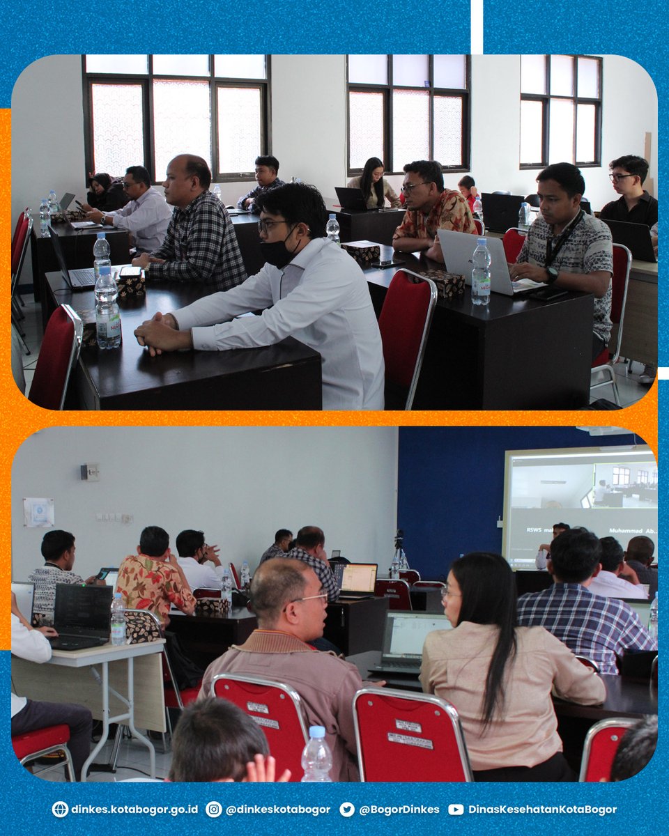 BogorDinkes's tweet image. Halo Sobat Sehat!

Kamis dan Jumat 27-28 Juni 2024 Dinas Kesehatan Kota Bogor melaksanakan kegiatan Pendampingan SIMGOS Versi 2 di Paseban Natar Wiyata Dinas Kesehatan Kota Bogor. Kegiatan ini dihadiri oleh Direktur RS, Kepala Klinik dan Praktik Mandiri.

#simgos