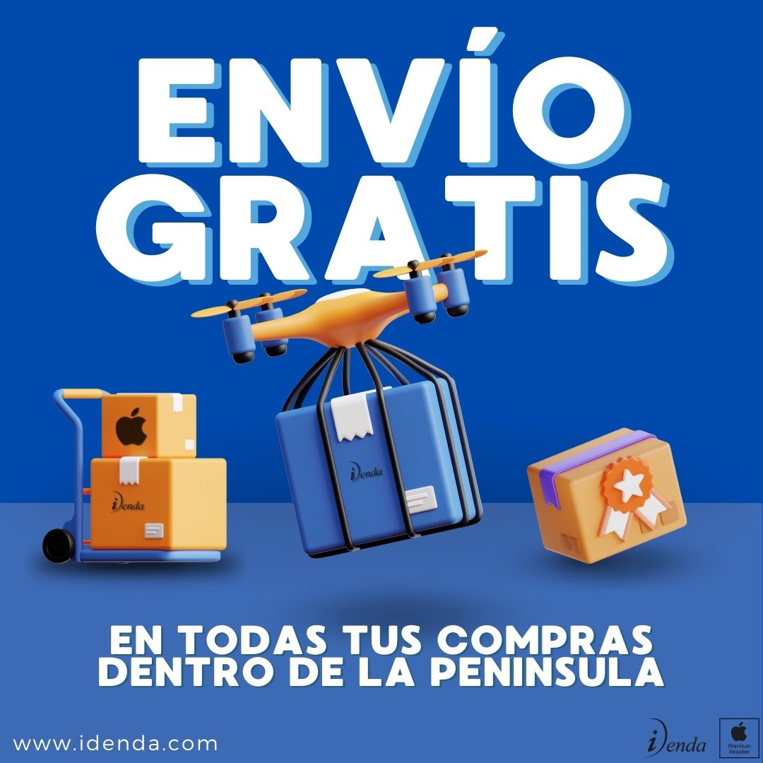 iDendaAPR's tweet photo. 📦 ¡Envío gratuito en toda la península! 🌴 

Haz tu compra desde la comodidad de tu hogar y recíbela sin costo adicional  

#Apple #Vitoria #iDenda #PremiumReseller

Para más información, visita nuestra tienda o nuestra página web: https://t.co/z9UHGAmWnL https://t.co/9xKs7BIIHJ