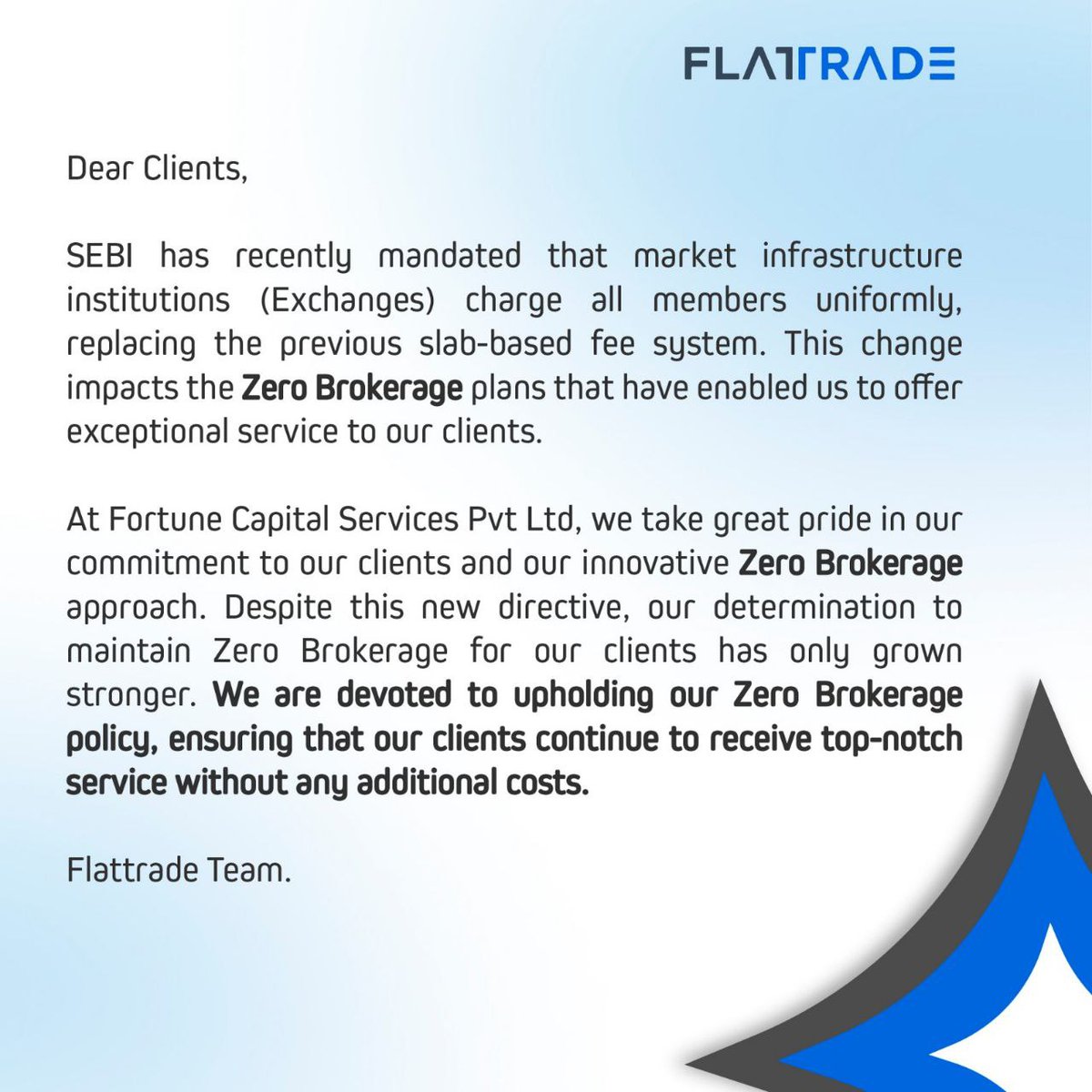 AlgoOriginals's tweet image. Zero Brokerage is here to stay!!!
#flattrade #shoonya