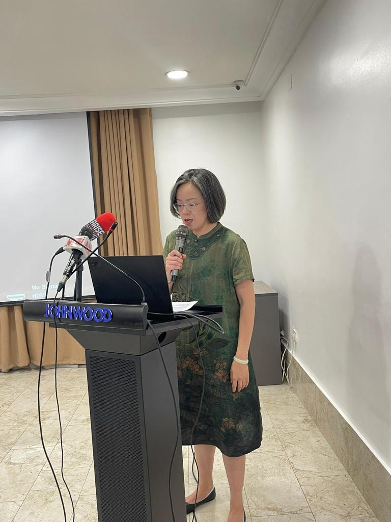 NASRDA_Official's tweet photo. Ms. Haihua Gong, Director of Asian and African Affairs, Bureau of International Cooperation CAS, addresses the workshop.
#NASRDA #AIRCAS
#CropWatch24 https://t.co/RaCXGU1BmQ