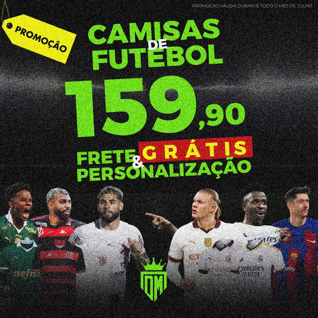 VOLTAMOS COM PROMOÇÃO! 

Para celebrar a nossa volta, a Divino Manto vem com uma promoção especial!

Qualquer camisa de futebol por apenas R$159,90, com FRETE E PERSONALIZAÇÃO GRÁTIS.

Tá imperdível!

Garanta já a sua no nosso site. 

www.divinomanto.com.br