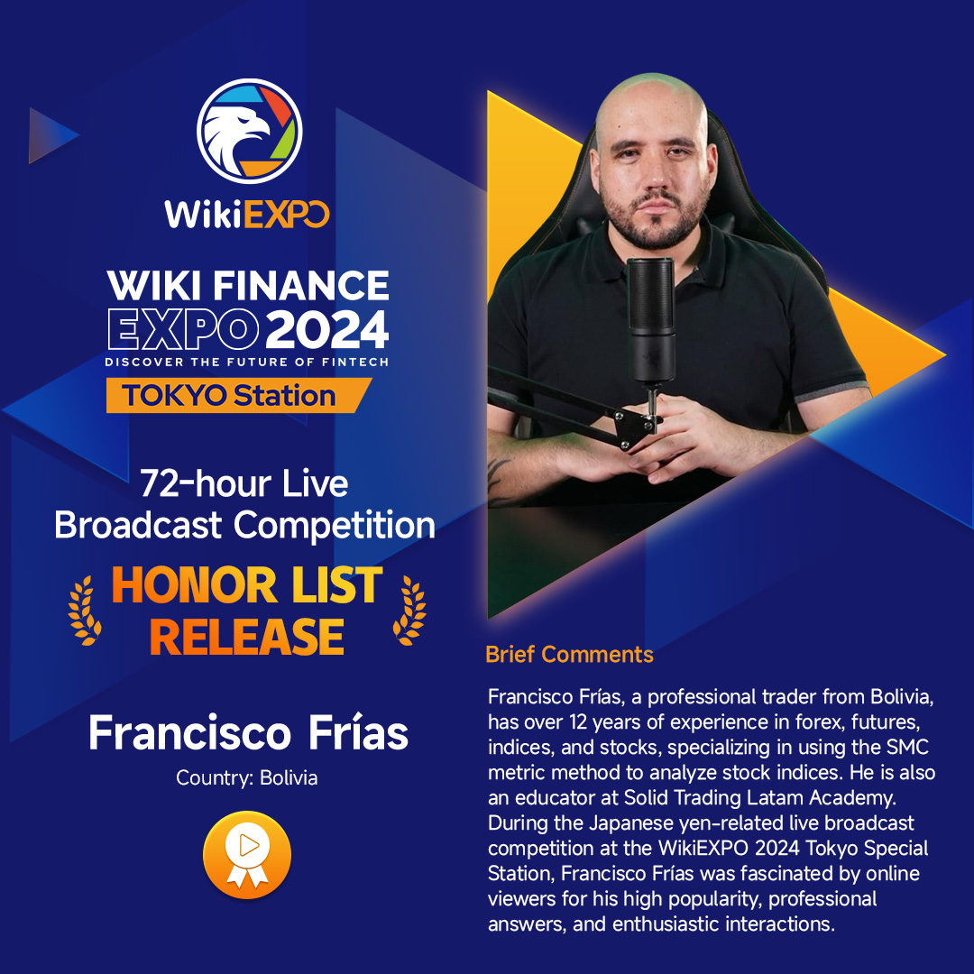 WikiFX_Eng's tweet photo. ✨ The 2024 WikiEXPO Tokyo 72-Hour Live Broadcast Competition Concludes 🎉
Top KOLs:
🥇 紫城かぐや
🥈 Francisco Frías
🥉 Omar Zoisiten
✨ Congratulations to all the winners!
For more insights: https://t.co/jfuhCvxUKC
#WikiEXPO2024 #TokyoEvent #ForexCompetition #KOLs https://t.co/53RFapmBij