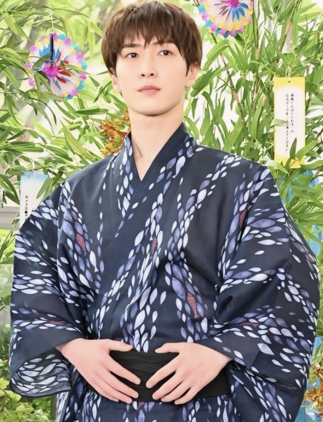 Man　ソフビ　浴衣　しょっぴー しょっぴーの浴衣🩵🩵🩵似合いすぎ✨ それスノでキュンキュンした