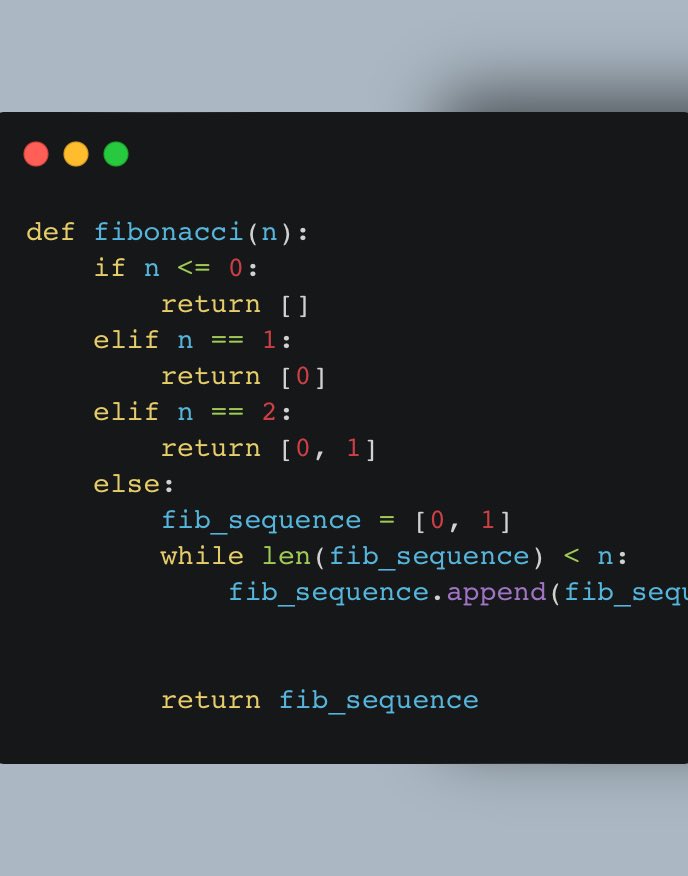 Here’s a simple Python function to generate the Fibonacci sequence up ...