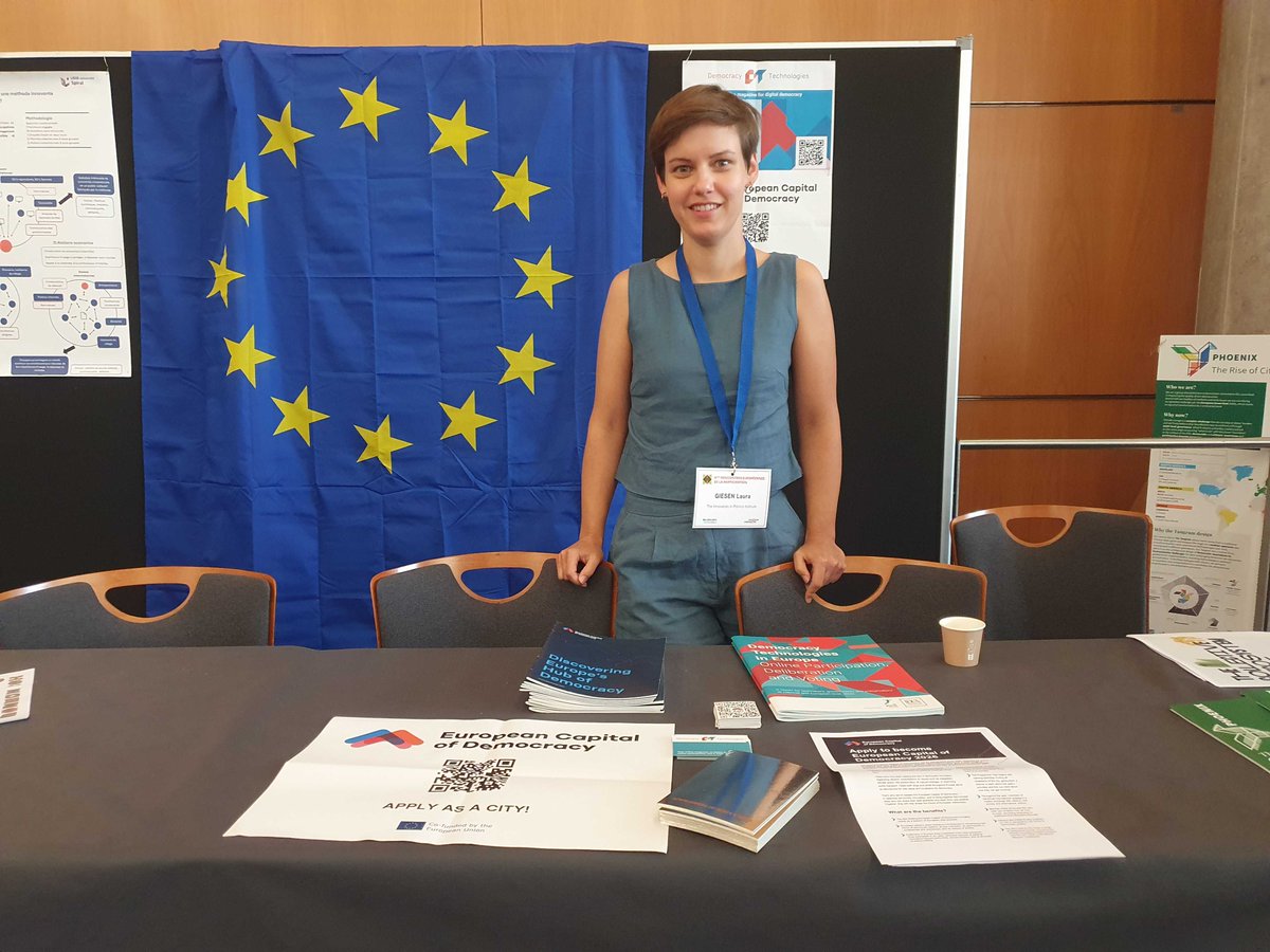 Today and tomorrow, <a href="/LauraMGiesen/">Laura Giesen</a> is at the Rencontres Européennes de la Participation to represent <a href="/DemTech_org/">Democracy Technologies</a>  and <a href="/ECoD_network/">European Capital Of Democracy</a>.
#REP2024 <a href="/deciderensemble/">Décider ensemble</a>