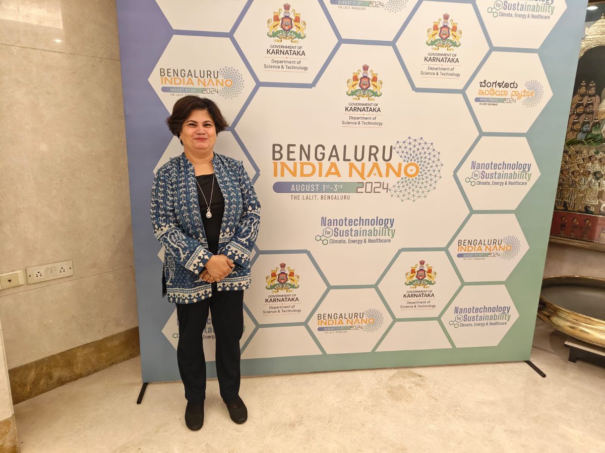 IndiaItaly's tweet photo. @IndiaItaly’s Head of Southern Region - Vasudha Varma attended the Bengaluru India Nano 2024 conference today to connect and network.

#MakeinIndia #NanoTechnology #Sustainable #Climate #Energy #Healthcare https://t.co/IsbrodAX3i