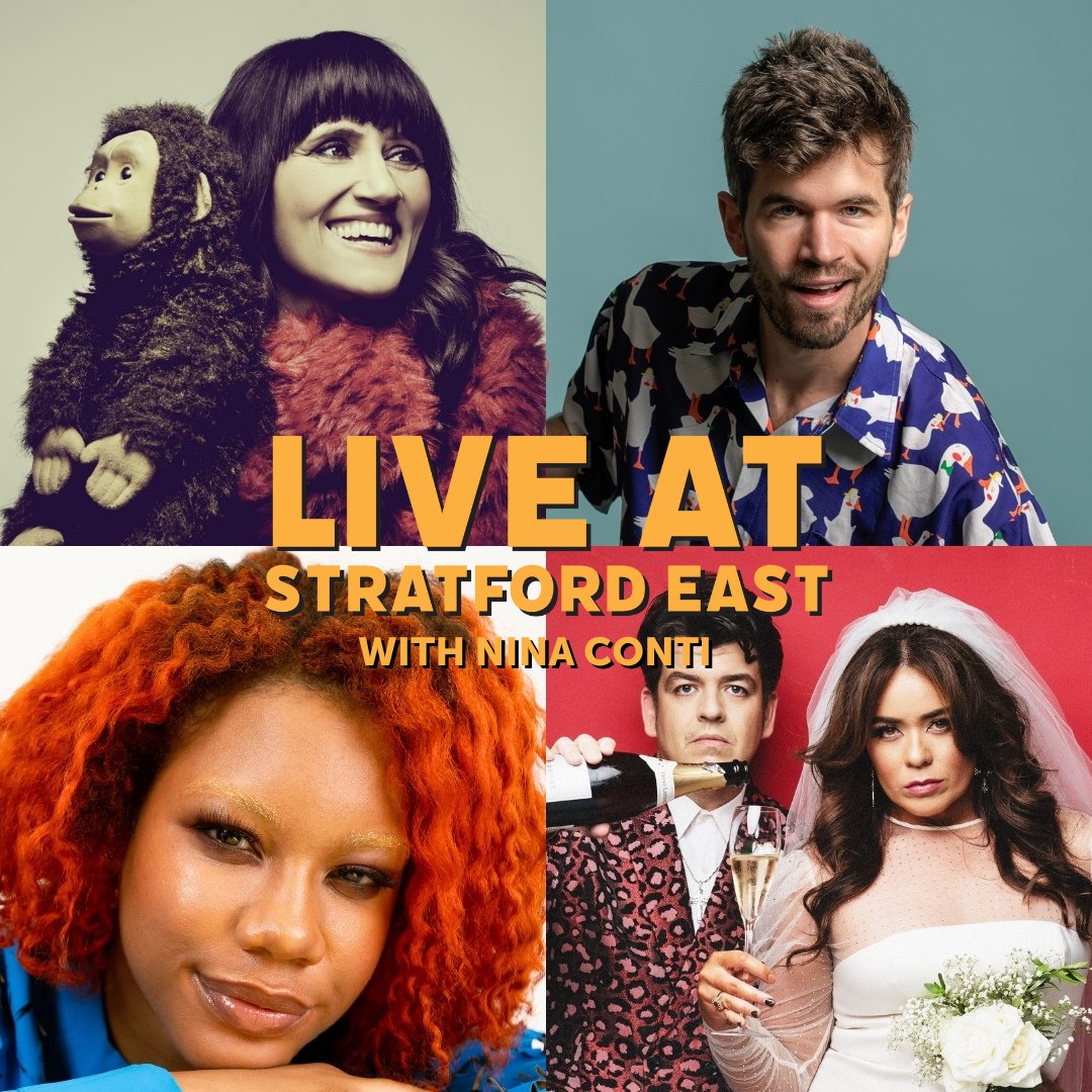 Stratford East (@stratfordeast) on Twitter photo There's little over two weeks to go until LIVE AT STRATFORD EAST WITH NINA CONTI.
Book your tickets now for an evening of sublime comedy with <a href="/ninaconti/">Nina Conti🪼</a>, <a href="/IvoGraham/">Ivo Graham</a>, Two Hearts and <a href="/kemahbob/">KB🪞</a>.
FRI 19 JUL 🎟️ bit.ly/SE_NINA
Presented by <a href="/BerksNest/">Berk’s Nest</a> There's little over two weeks to go until LIVE AT STRATFORD EAST WITH NINA CONTI.
Book your tickets now for an evening of sublime comedy with <a href="/ninaconti/">Nina Conti🪼</a>, <a href="/IvoGraham/">Ivo Graham</a>, Two Hearts and <a href="/kemahbob/">KB🪞</a>.
FRI 19 JUL 🎟️ bit.ly/SE_NINA
Presented by <a href="/BerksNest/">Berk’s Nest</a>