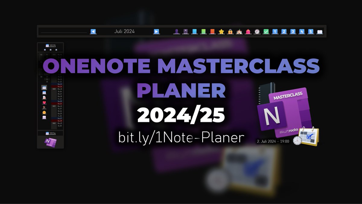 Heute 19:00 Uhr stelle ich den NEUEN #OneNote #Masterclass #Planer vor:

Komm vorbei und sieh selbst, 
➡️WARUM dieser Planer weltweit einzigartig ist...
➡️WIE du damit Zeit beim Organiseren sparst
➡️WAS du alles damit "anstellen" kannst

onenote-masterclass.com/planer/