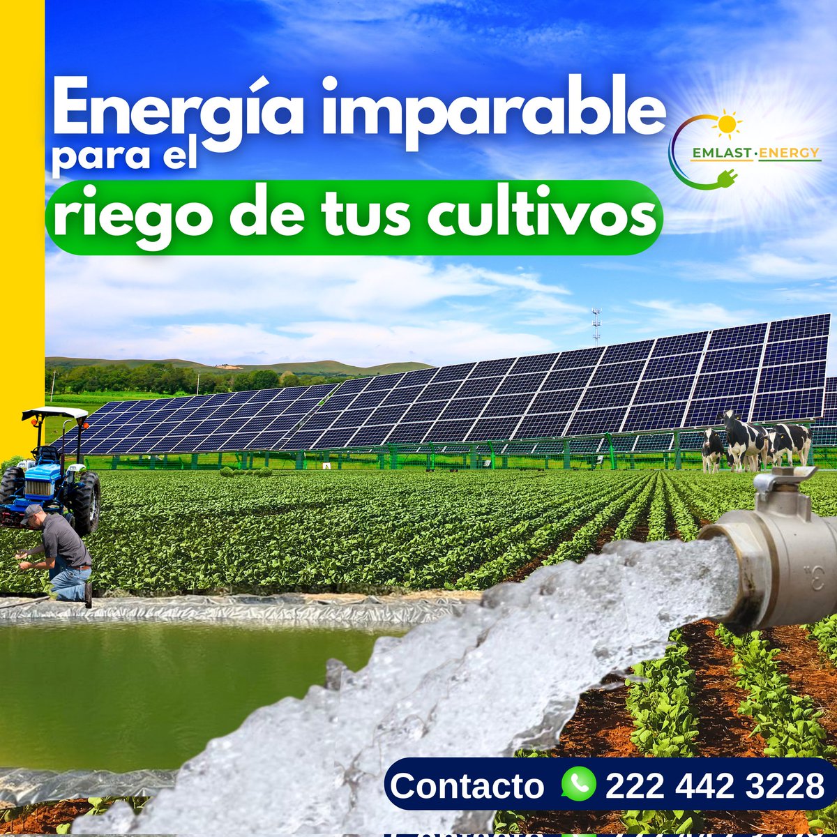EmlastEnergy's tweet image. ☀️💧𝗕𝗢𝗠𝗕𝗘𝗢 𝗦𝗢𝗟𝗔𝗥 𝗘𝗺𝗹𝗮𝘀𝘁 𝗘𝗻𝗲𝗿𝗴𝘆, 𝖾𝗇𝖾𝗋𝗀í𝖺 𝗂𝗇𝖺𝗀𝗈𝗍𝖺𝖻𝗅𝖾 𝗍𝗈𝖽𝗈 𝖾𝗅 𝖺𝗇̃𝗈.
#bombeodeagua #BombaSumergible #bombeosolar