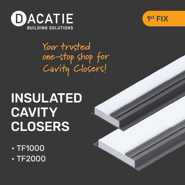 Dacatie's tweet photo. Dacatie - Your trusted one-stop shop for cavity closers. 

> Quick supply
> Cost effective
> Made in Britain 
> Cavities from 50 to 160mm 

View range 
https://t.co/hI7Nf7A0Re

#cavitycloser
#Dacatie https://t.co/w4vp72dQK9