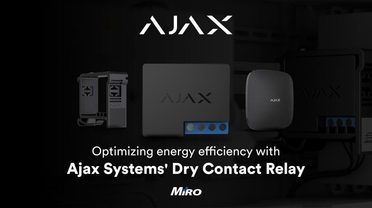 MiroDistributor's tweet image. Learn more on how to integrate the Ajax Relay into the rest of your Ajax security system as well as some benefits on using the Ajax Relay in our latest #techtuesday article 👉 bit.ly/3L9qmN6 

#Ajax #ajaxsecuritysystem #mirodistribution