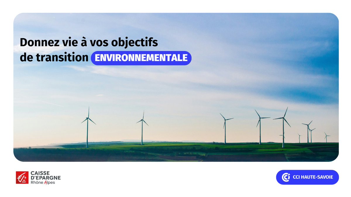 La gestion efficace de l'#environnement peut transformer les défis en opportunités pour votre entreprise ! La @caissedepargnerhonealpes est là pour vous accompagner sur la transition environnementale 🌍